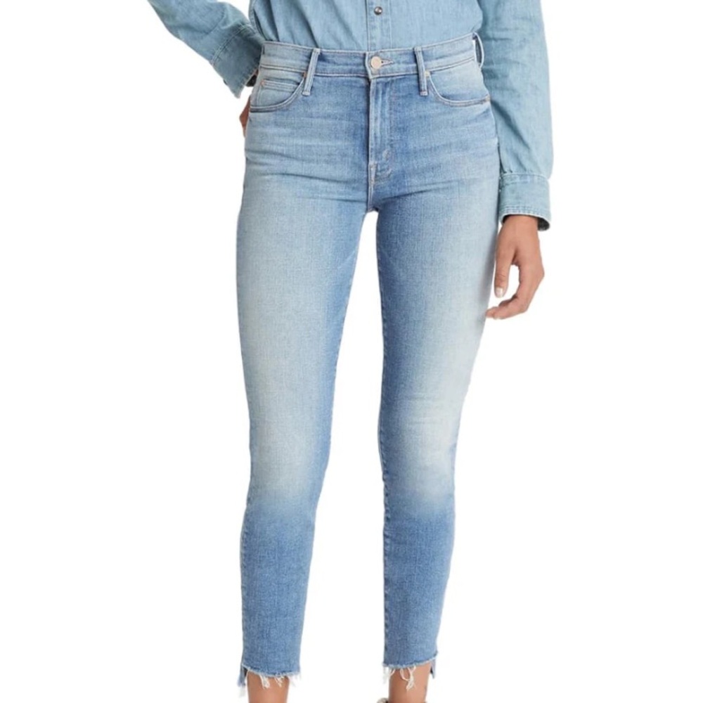 MOTHER The Stunner Zip Ankle Step Fray